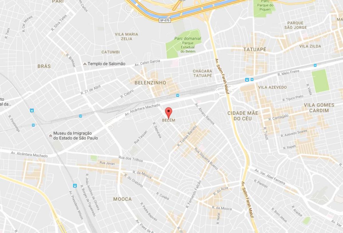 Карта Белем-Сао Пауло