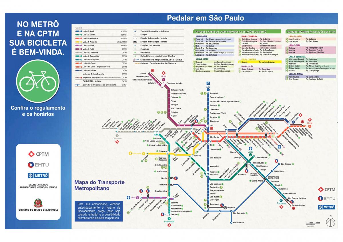 Мапа водич за Бициклизам-Сао Пауло