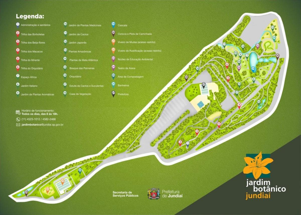 Карта Ботаничка башта Жундиаи