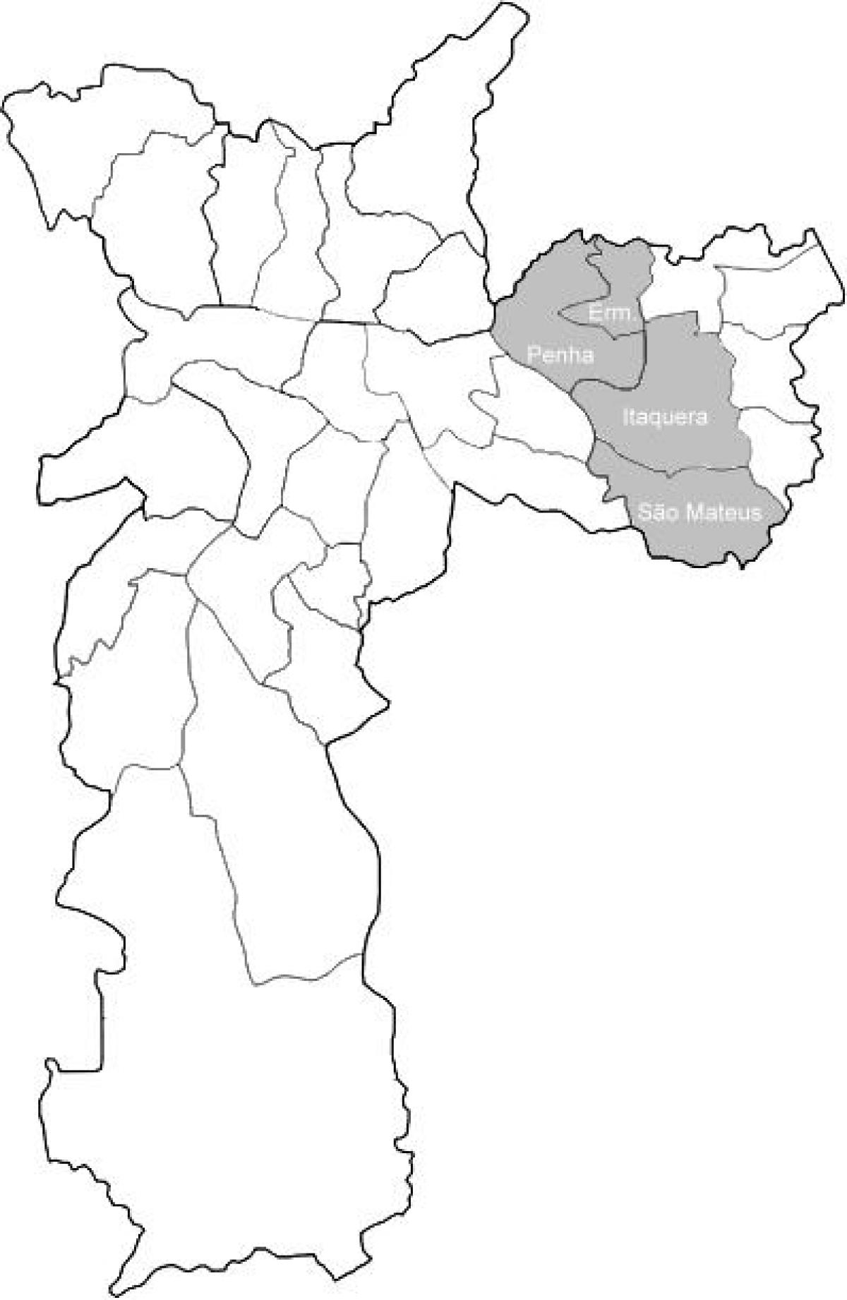 Мапа зоне Тимор 1 Сао Пауло