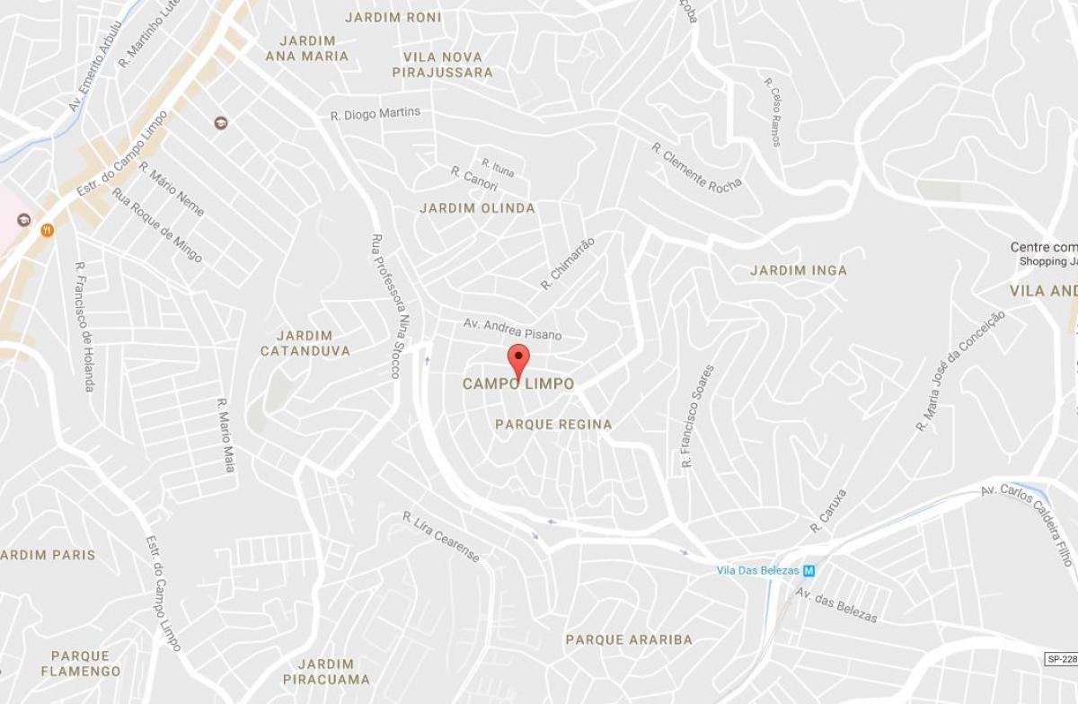 Карта Кампу-Лимпу-Сао Пауло