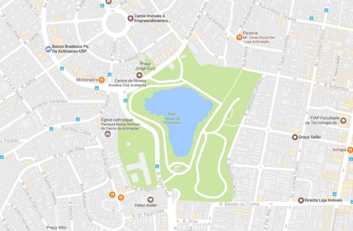 Карта парк аклиматизације Сао Пауло