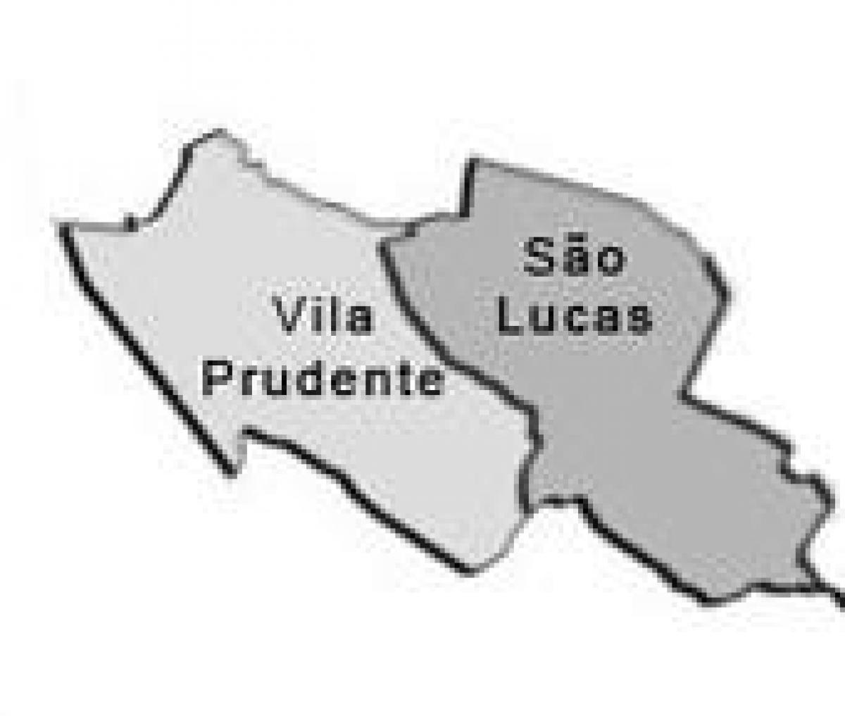 Карта супрефектур Вила-Пруденти