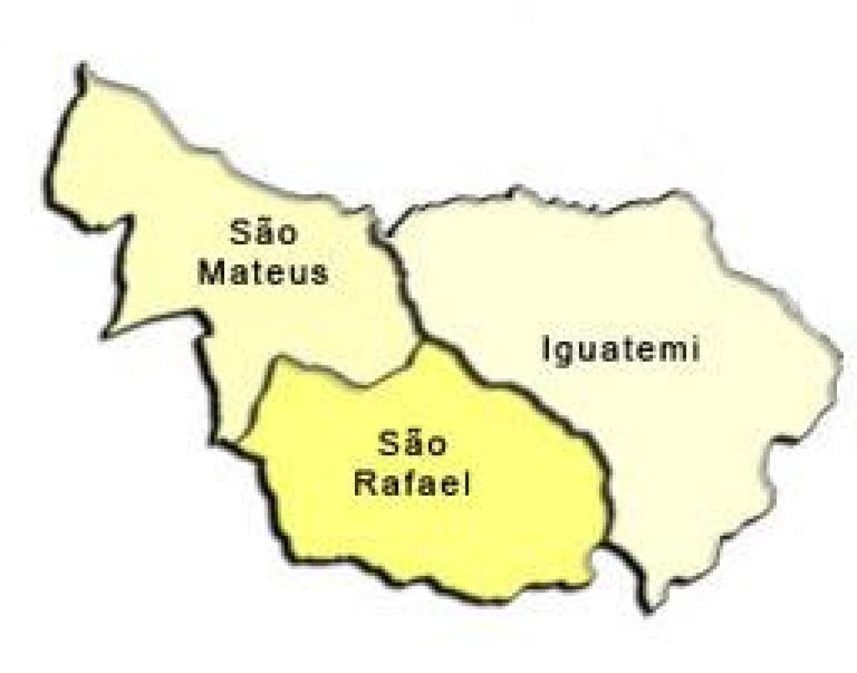 Карта Сао Матеус супрефектур