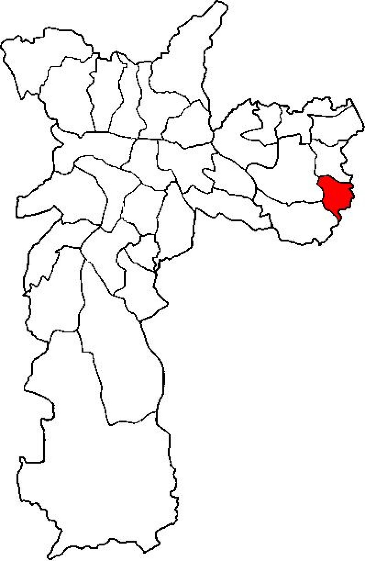 Карта округ Сидаде Тирадентесе