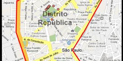Карта Република Сао Пауло