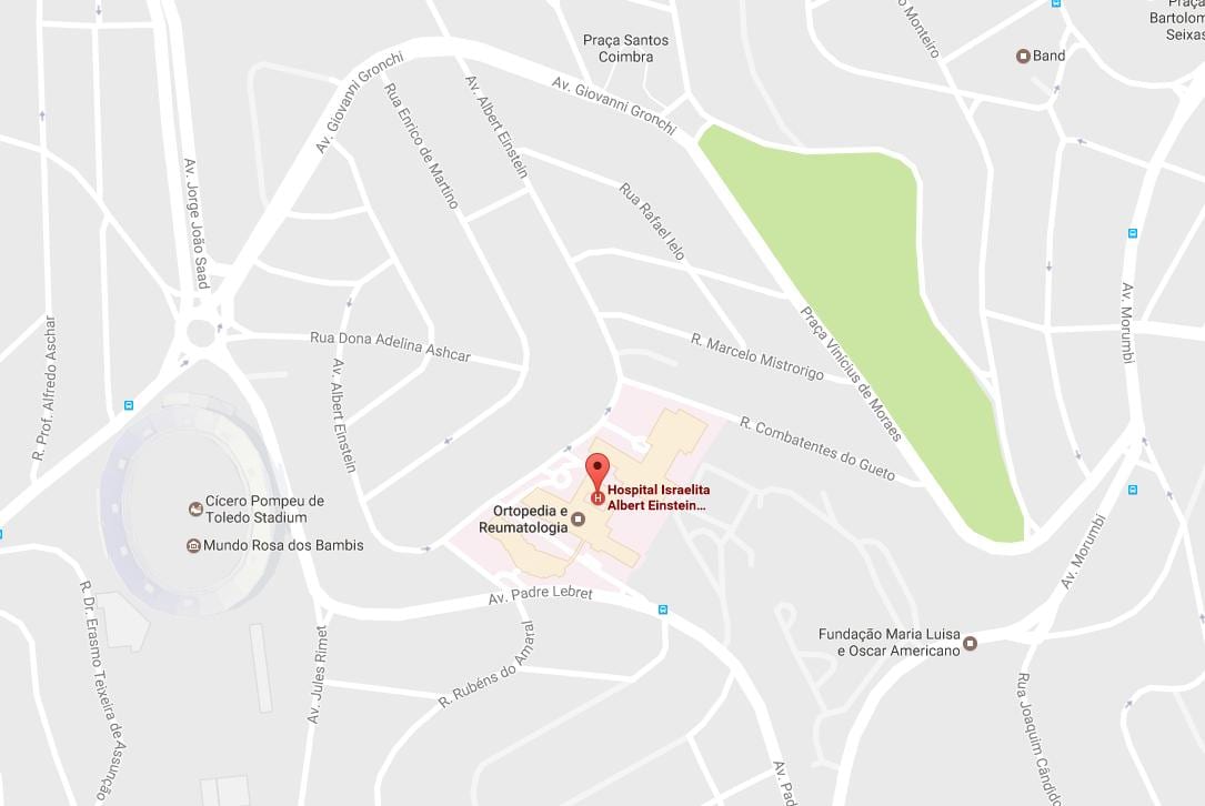 Карта Јеврејске болнице Алберт Ајнштајн