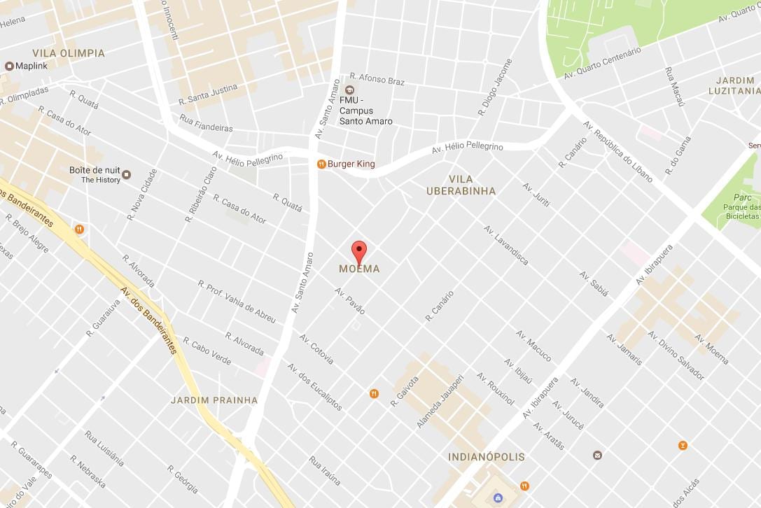 Карта Сао Пауло Моема