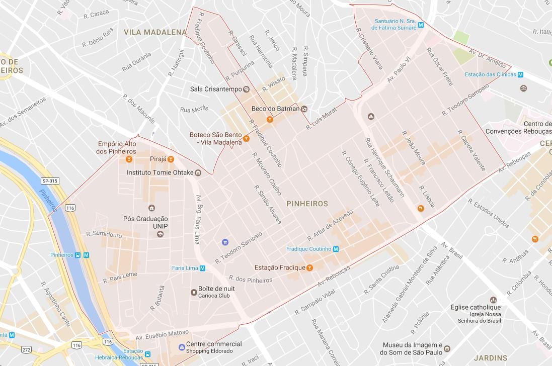 Картица атракција Сан-Паоло