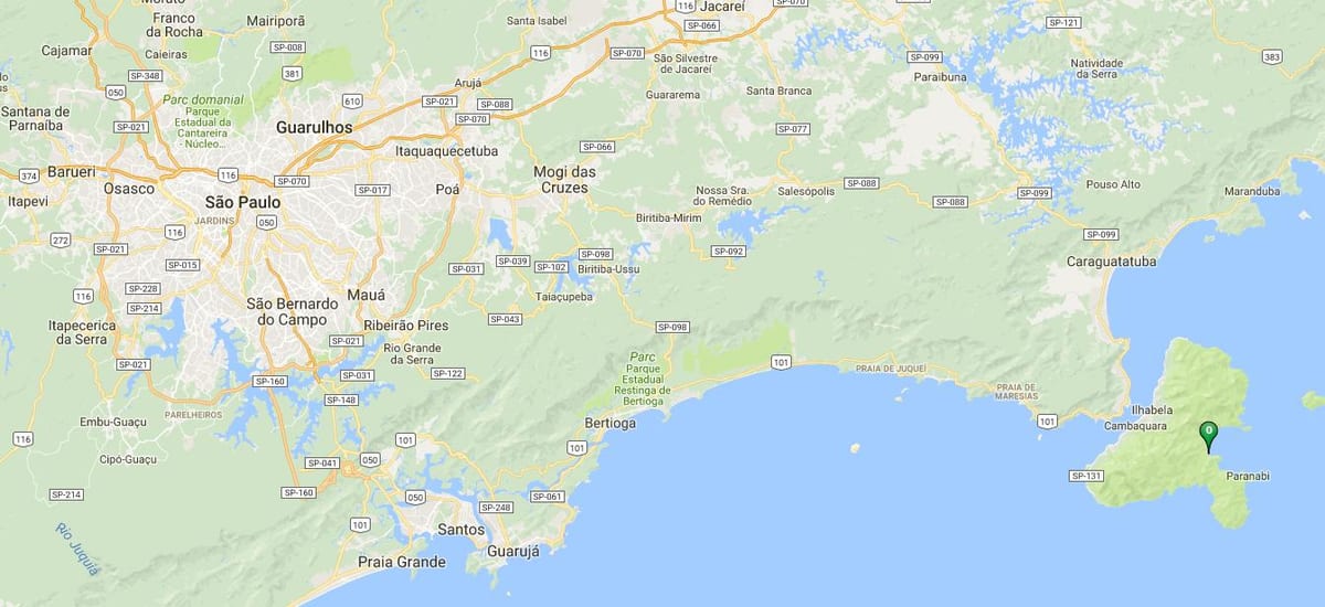 Карта плаже Вермелья