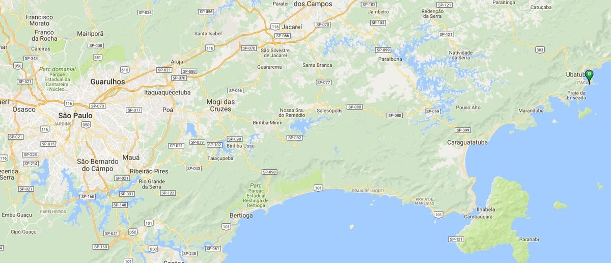 Карта плаже Вермелья
