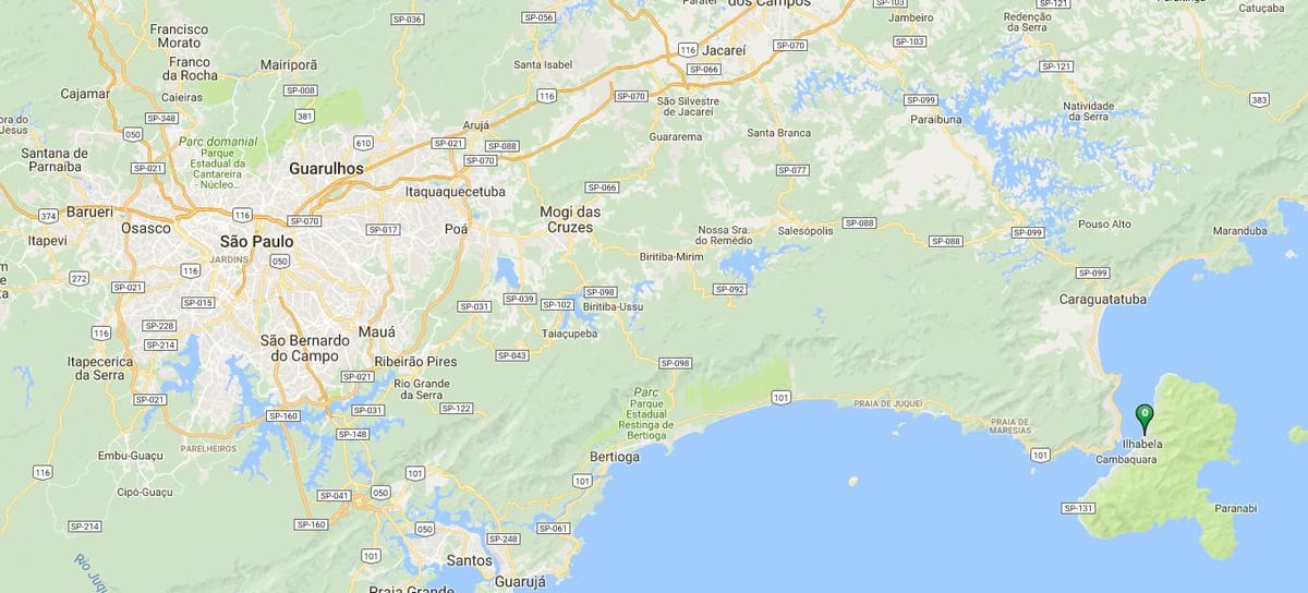 Карта плаже Itaguassu