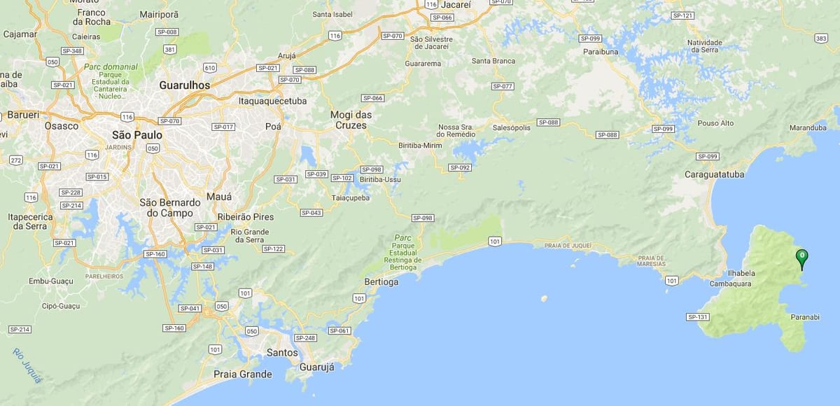 Карта плаже Serraria