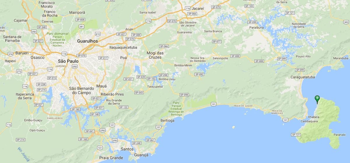 Карта плаже Siriúba