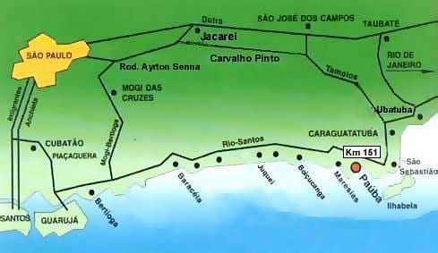 Карта Сао Пауло плаже