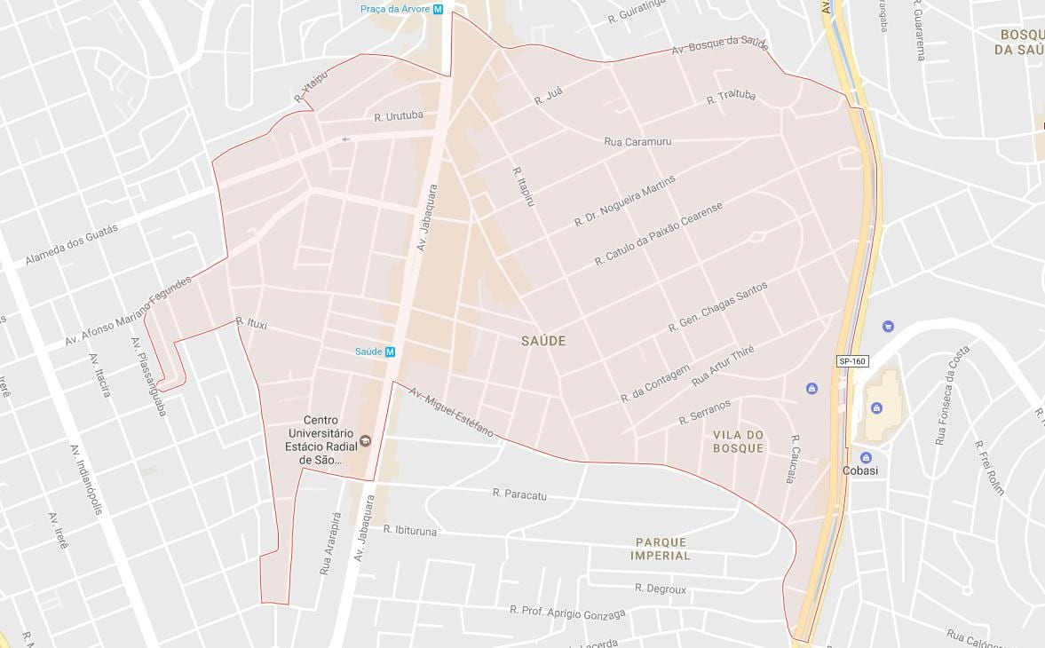 Карта Сао Пауло-Сауди