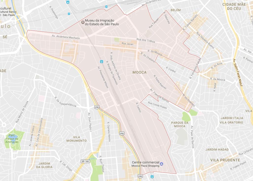 Карта станице Сао Пауло