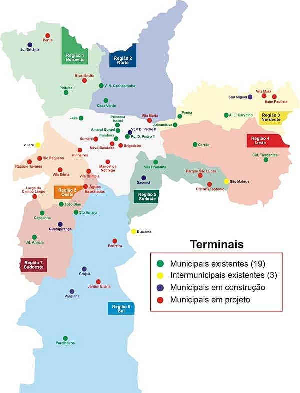 Картица терминала аутобусом Сао Пауло