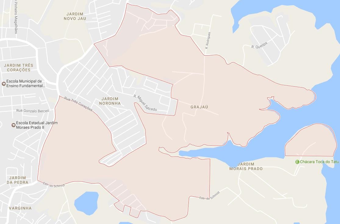 Карта Сао Пауло Grajaú