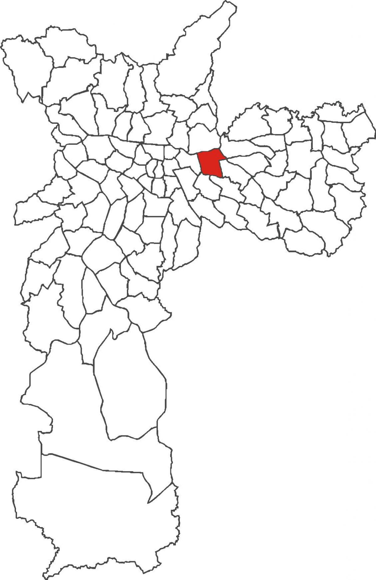 Карта Tatuapé округ