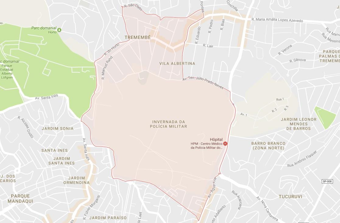 Карта Сао Пауло Tremembé