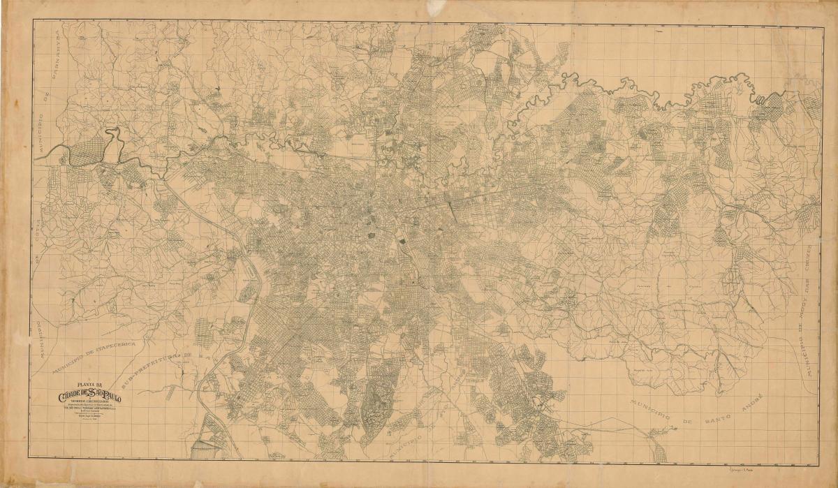 Карта бивши Сао Пауло - 1943