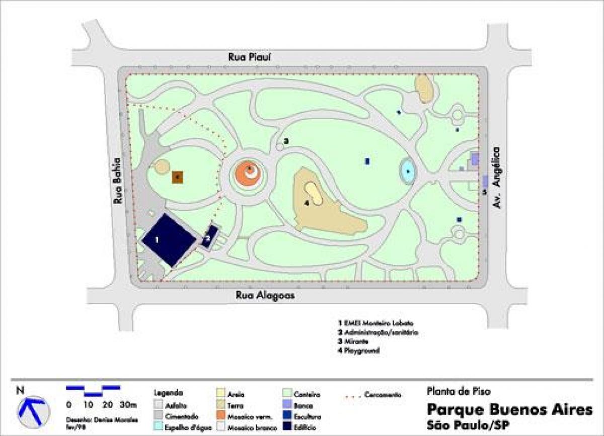 Карта Буенос Ајрес, Сао Паоло парк