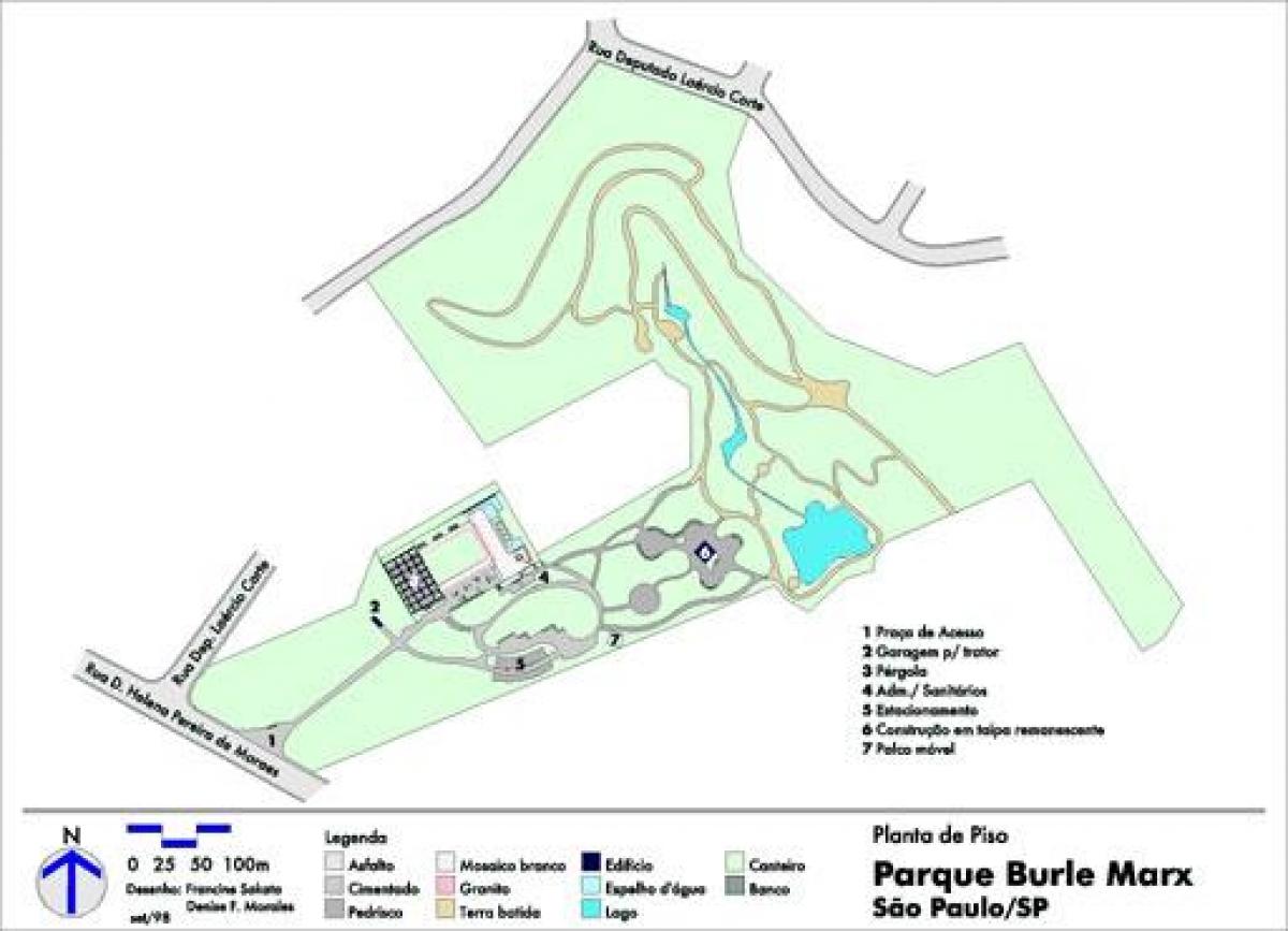 Карта парк Роберто Бурле-Маркс