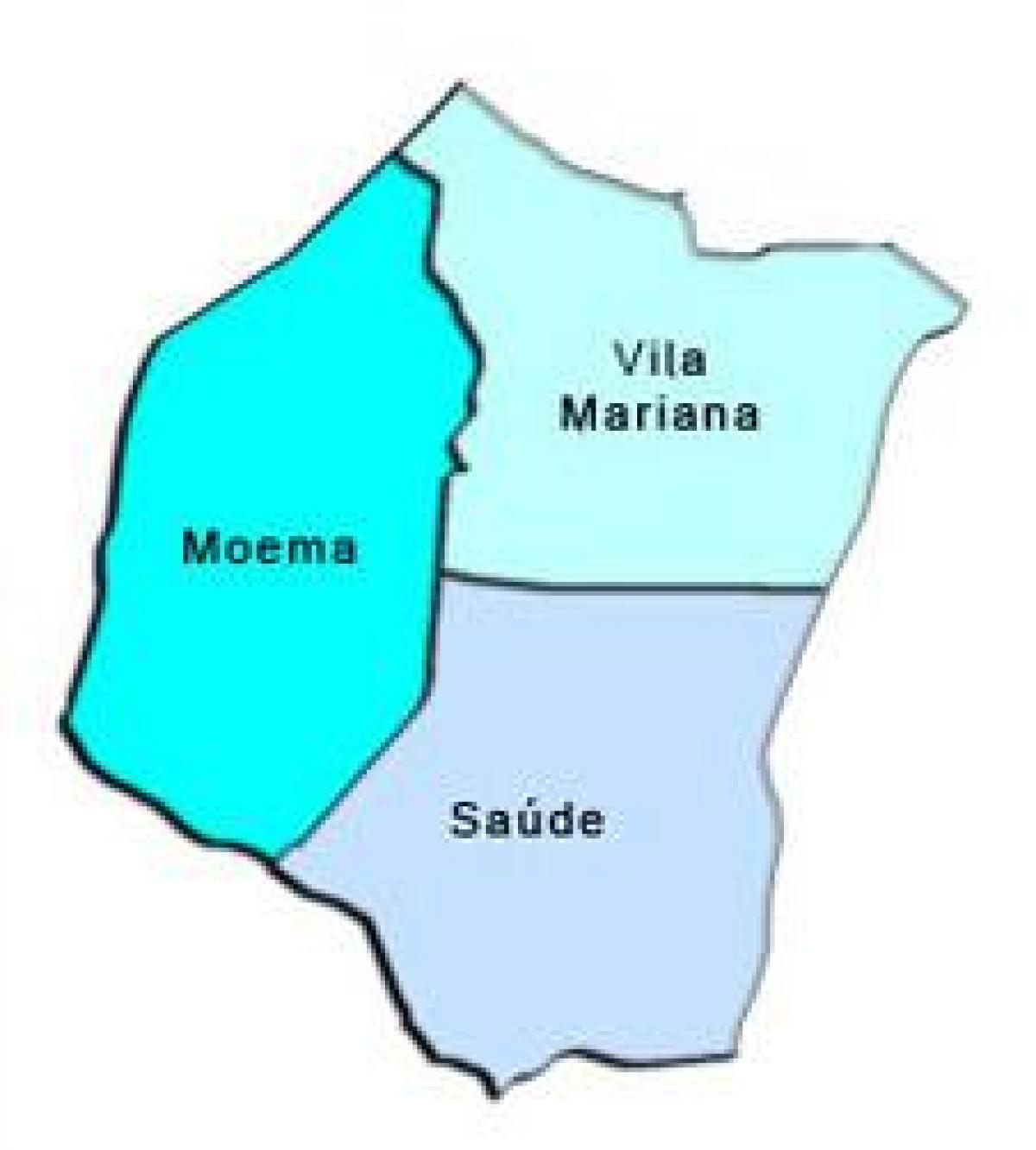 Карта Вила Мариана супрефектур