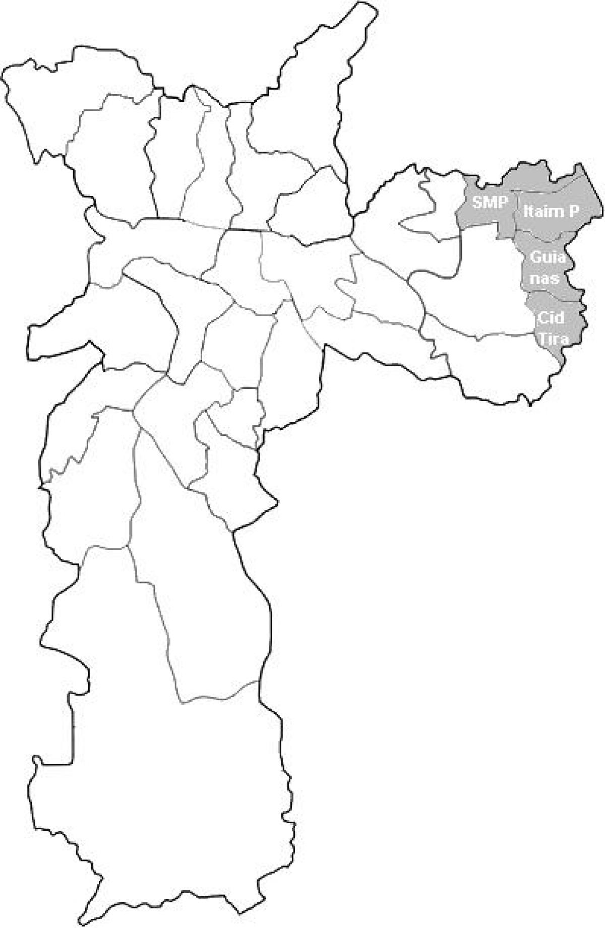 Мапа зоне Тимор 2 Сао Пауло