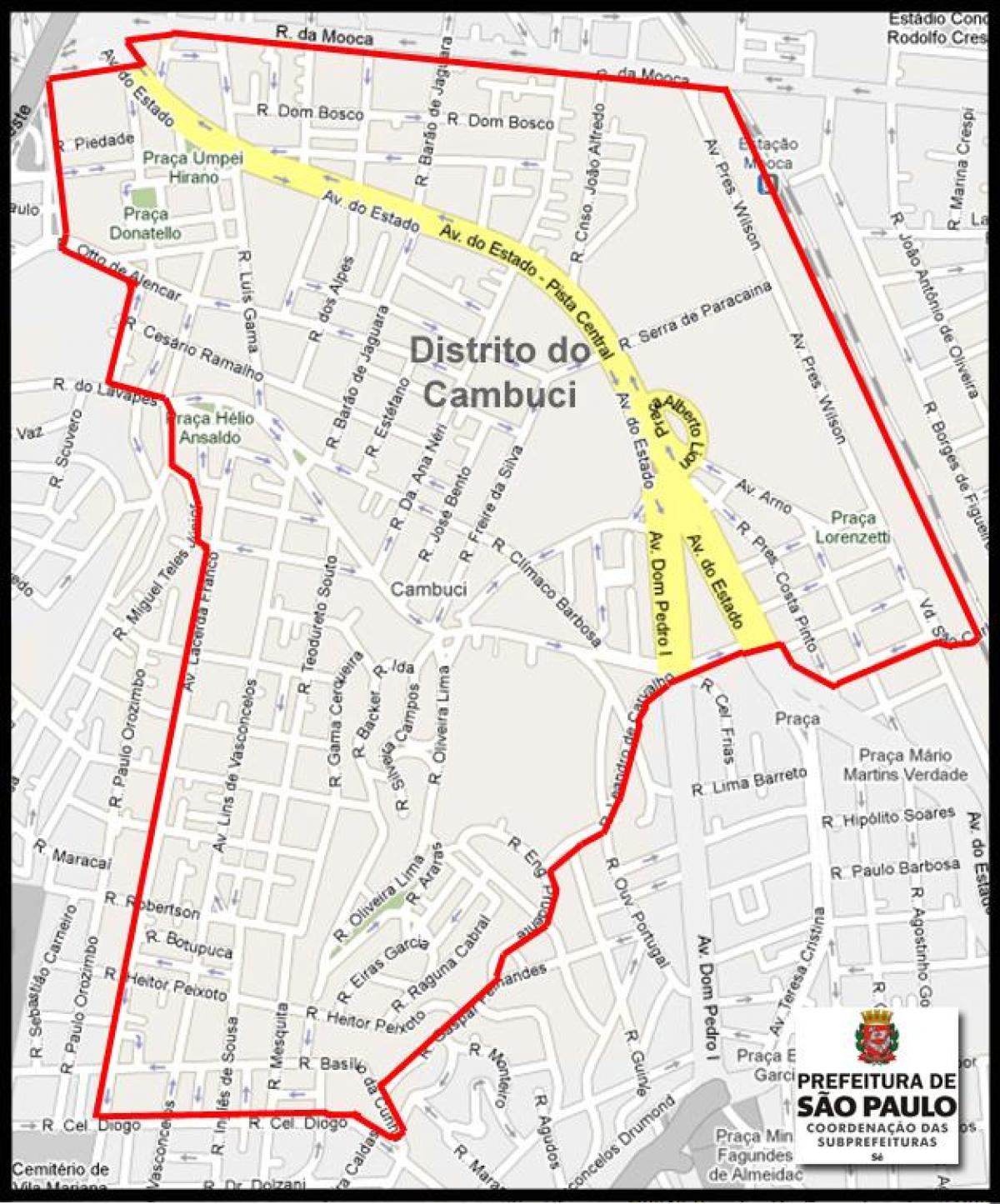 Карта Сао Пауло Камбуси
