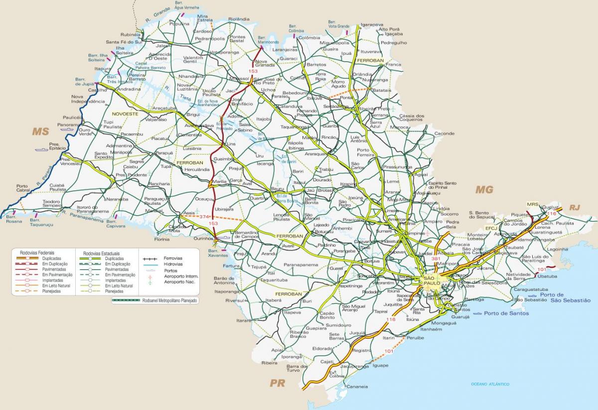 Карта СП превоза