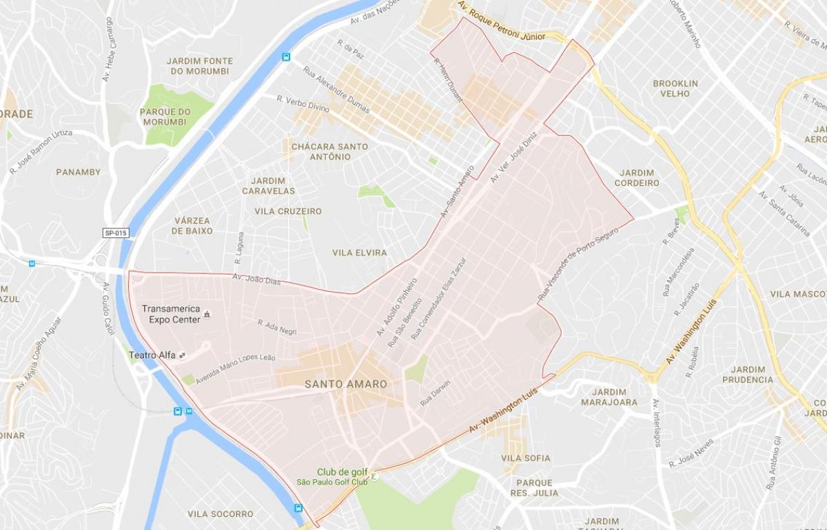 Карта Санту-Амару Сао Пауло