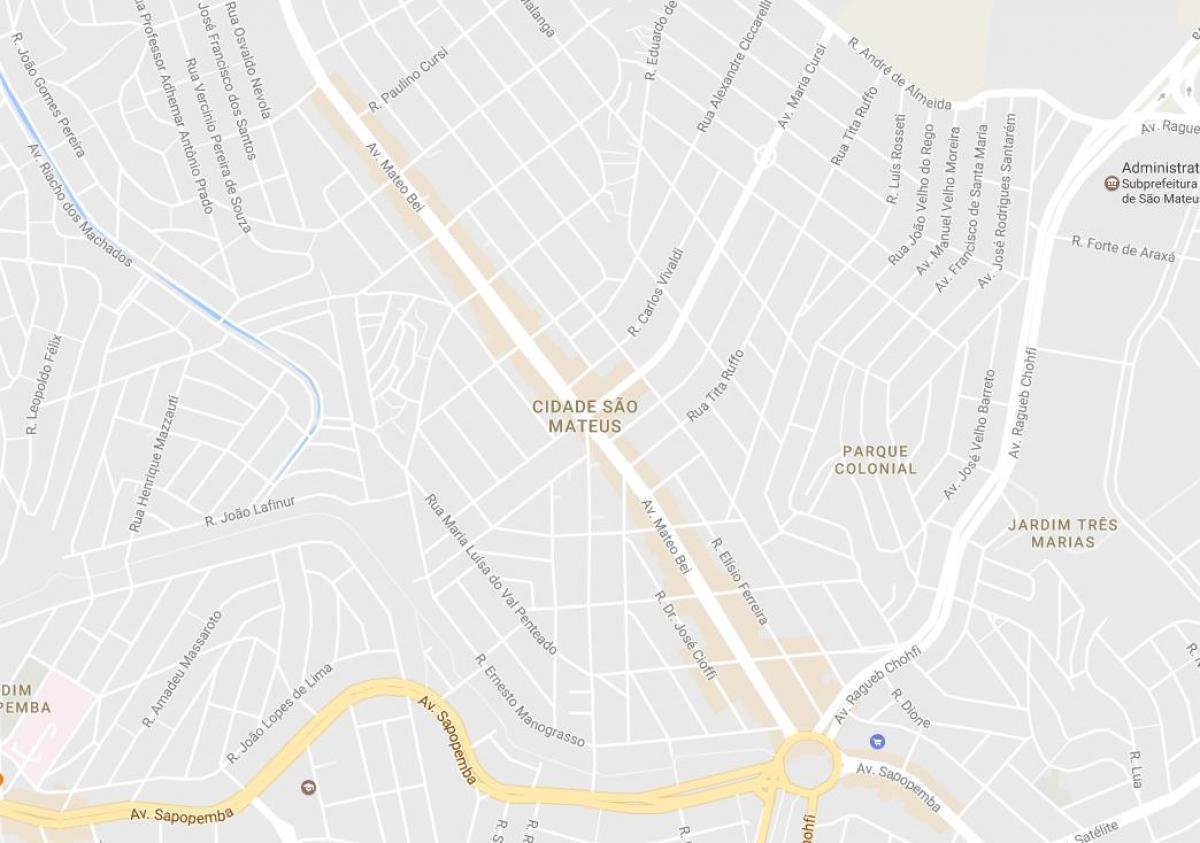Карта Сао Матеус-Сао Пауло