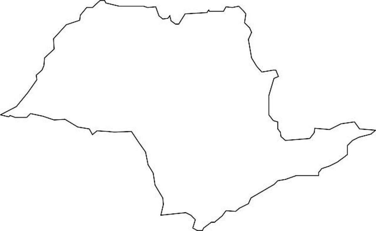 Карта Сао Пауло вектор