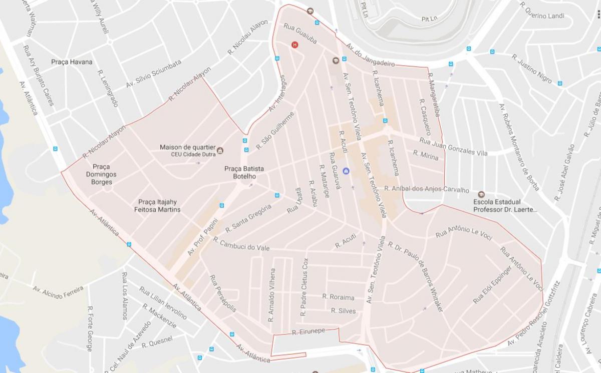 Мапа града Сао Пауло Дутра