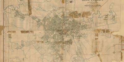 Карта бивши Сао Пауло - 1916