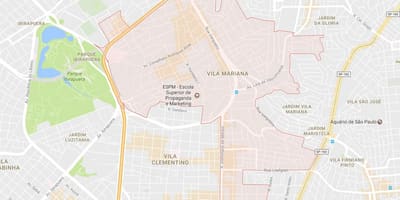 Карта Вила Мариана Сао Пауло