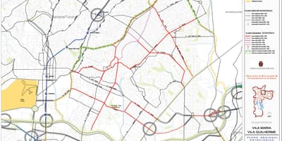 Карта Вила Марија-Сао Пауло - путева