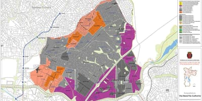 Карта Вила Марија-Сао Пауло - окупација земље