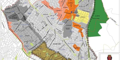 Картица атракција Сао Пауло - окупација земље