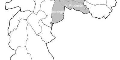 Карта Сао Пауло Sudeste зоне