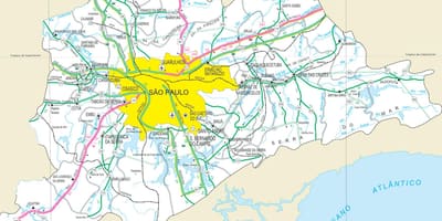 Карта аутопутева периферији Сао Пауло