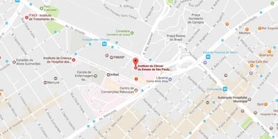 Карта Института за рак у Сао Паулу