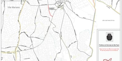 Карта Ипиранга-Сао Пауло - путева