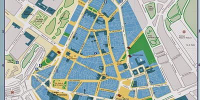 Карта историјског центра за Сан-Паоло