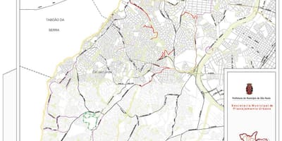 Карта Кампу-Лимпу-Сао Пауло - путева
