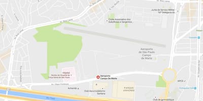 Мапа аеродрома Цампо де марту