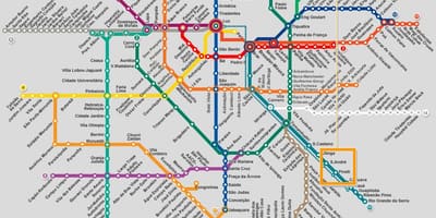 Метро Карта Сао Пауло