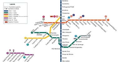 Метро Карта Сао Пауло